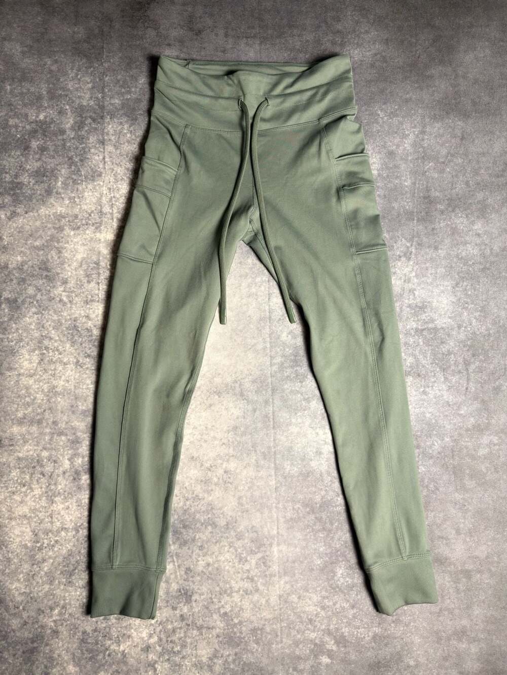 Eddie Bauer Women's High-Rise Cargo Jogger Leggings Green Size M